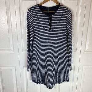 Lauren Ralph Lauren L Dress Stripe Toggle SouthWestern shift Sheath sweatshirt